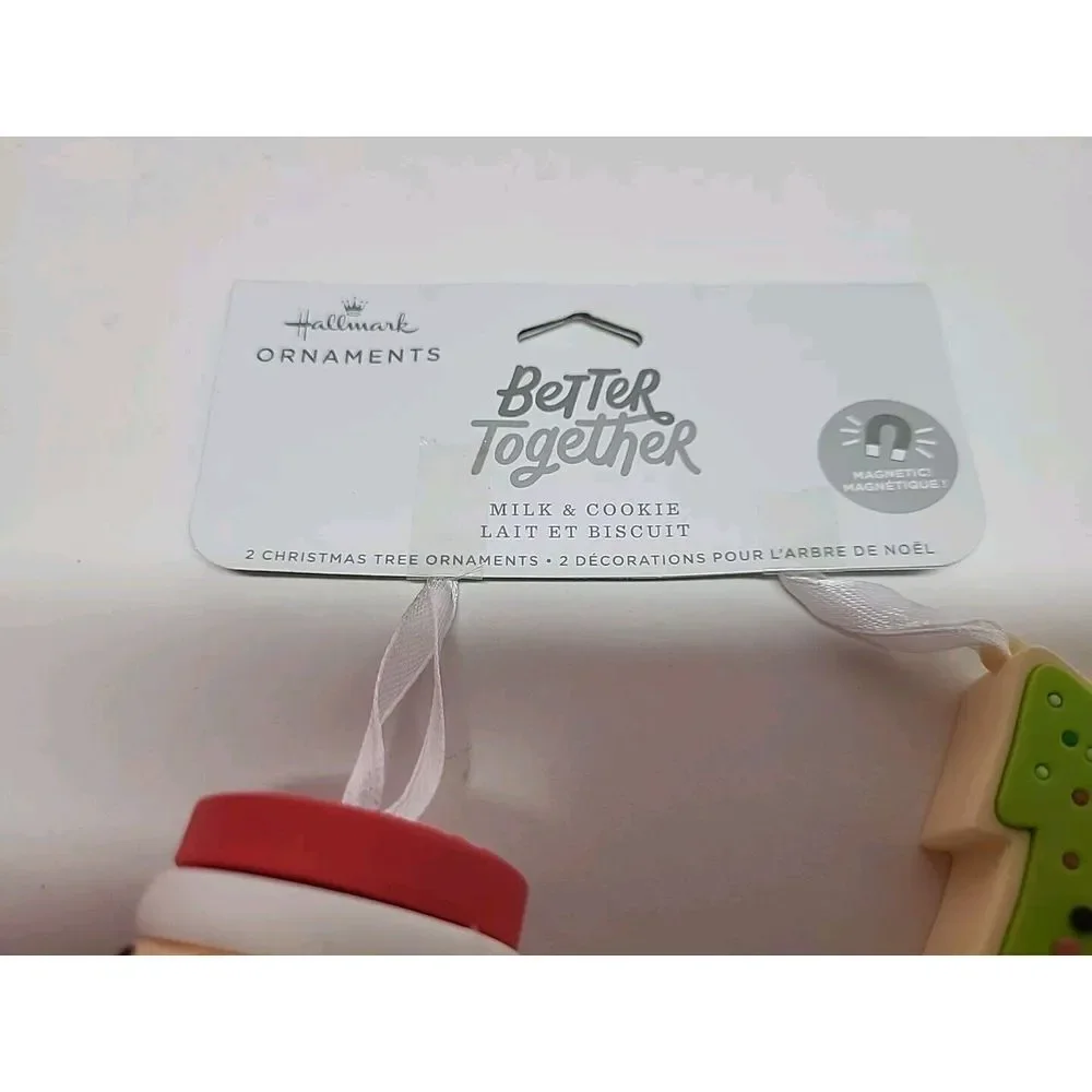 Hallmark‎ Christmas Ornaments Better Together Santa Milk & Tree Cookie New